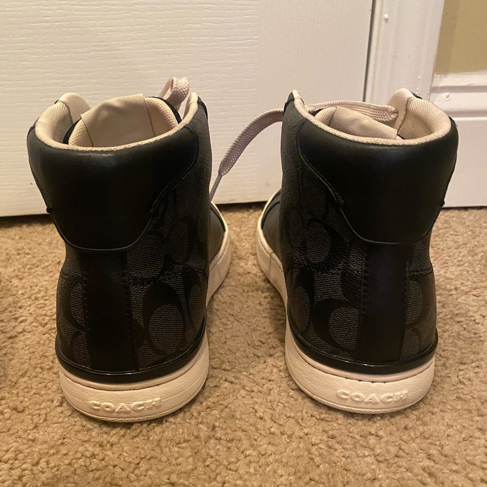 Rare Coach high-top sneakers men’s size 9D, Euro 42 (originally $290) - Picture 6 of 7